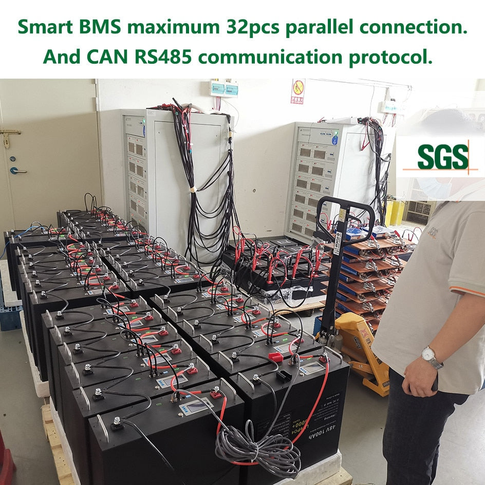 48V 200AH 10KWH Lifepo4 Battery with RS485 and CAN Bus